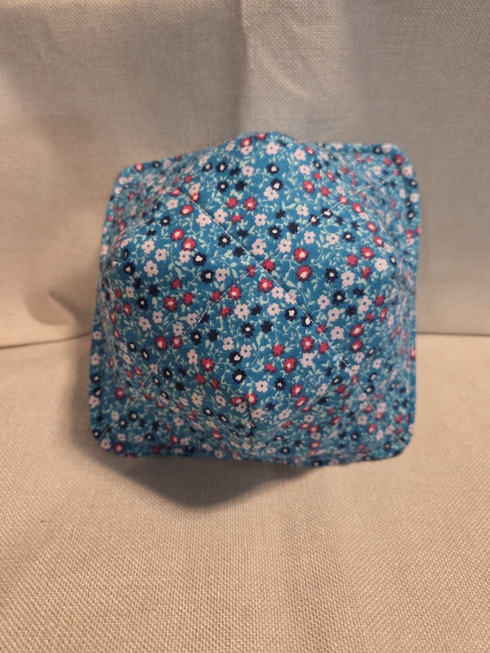 Bowl Cozies Set Of 4 Flowers On Teal